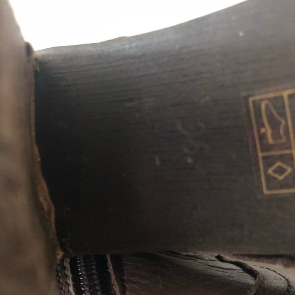 Soft Real Leather Brown Heeled Boots - Picture 4 of 4